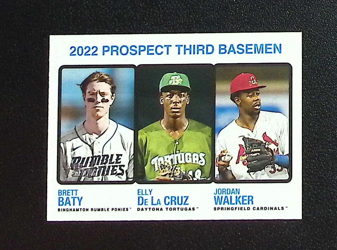 Prospects Baty/De La Cruz/Walker 2022 Topps Heritage Minors #184