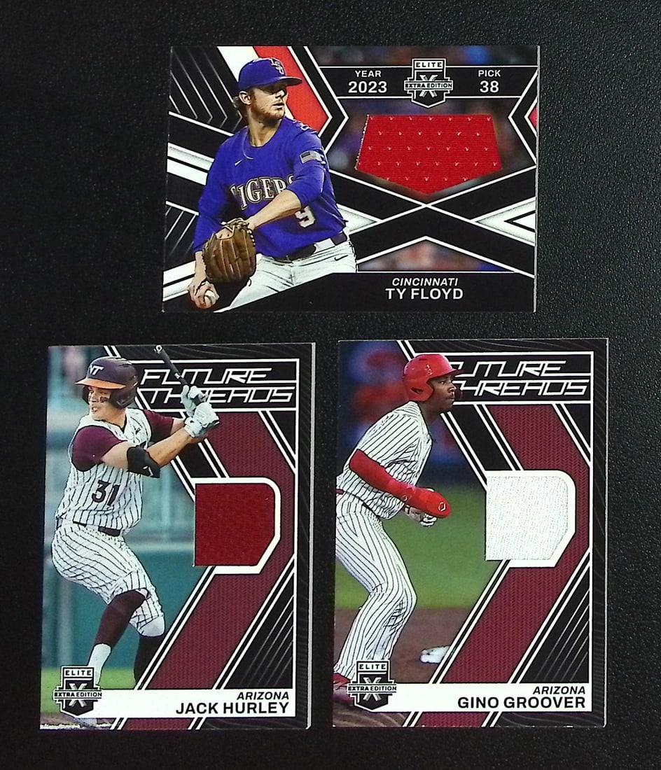 Lot of 3 2023 Panini Elite Extra Edition Baseball Patch Cards. All Different, See Pictures: Panini, Donruss, & Donruss Optic Baseball MLB Trading & Sports Cards, Sports Cards for Sale Near Me, Prizm, Mosaic, Select, SP, SSP, Auction Memorabilia Lots for Sale On Line, World Series & Hall of F