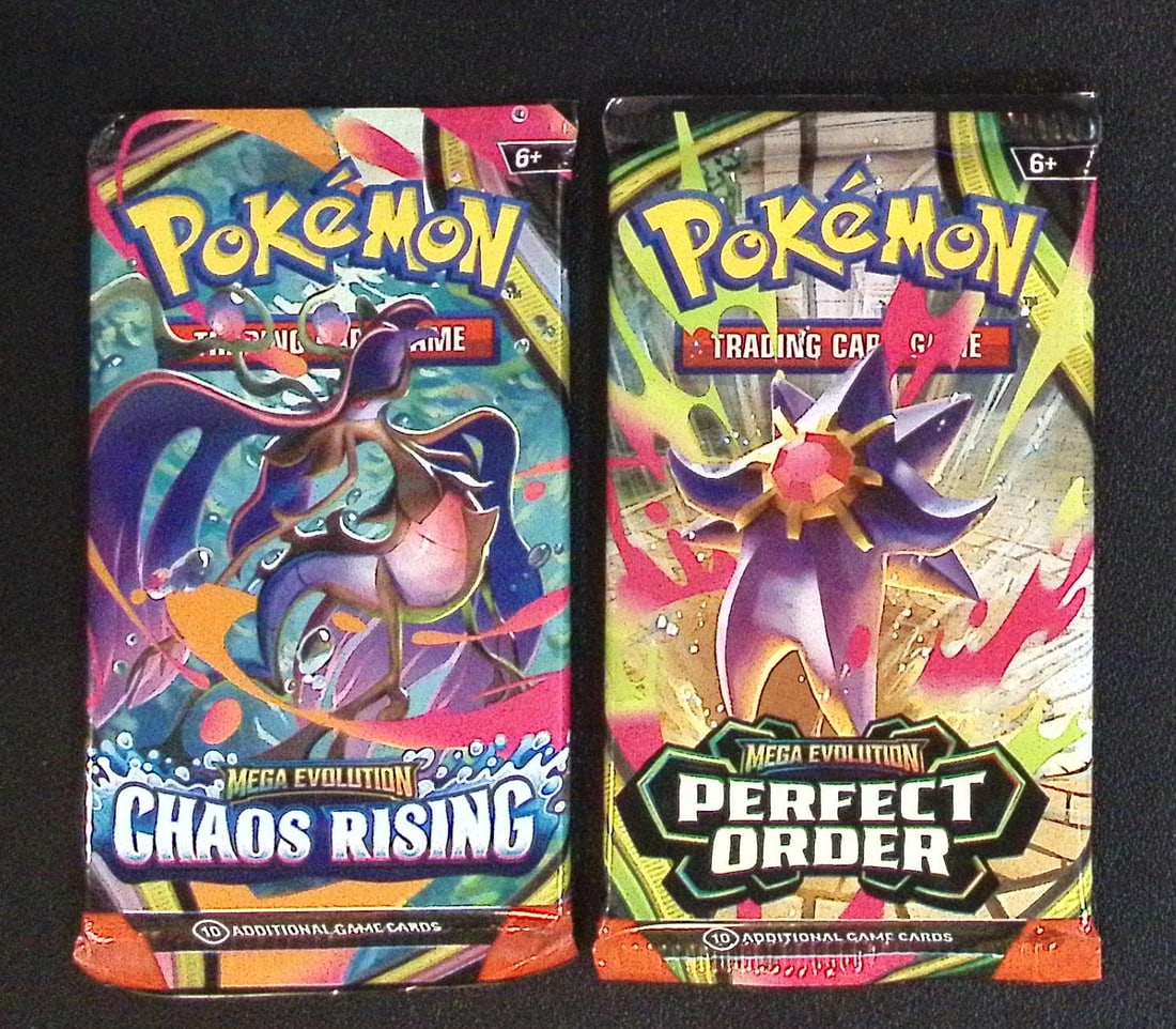 Lot of 2 Pokemon Booster Packs. 1 Chaos Rising & 1 Perfect Order (1 of 1)