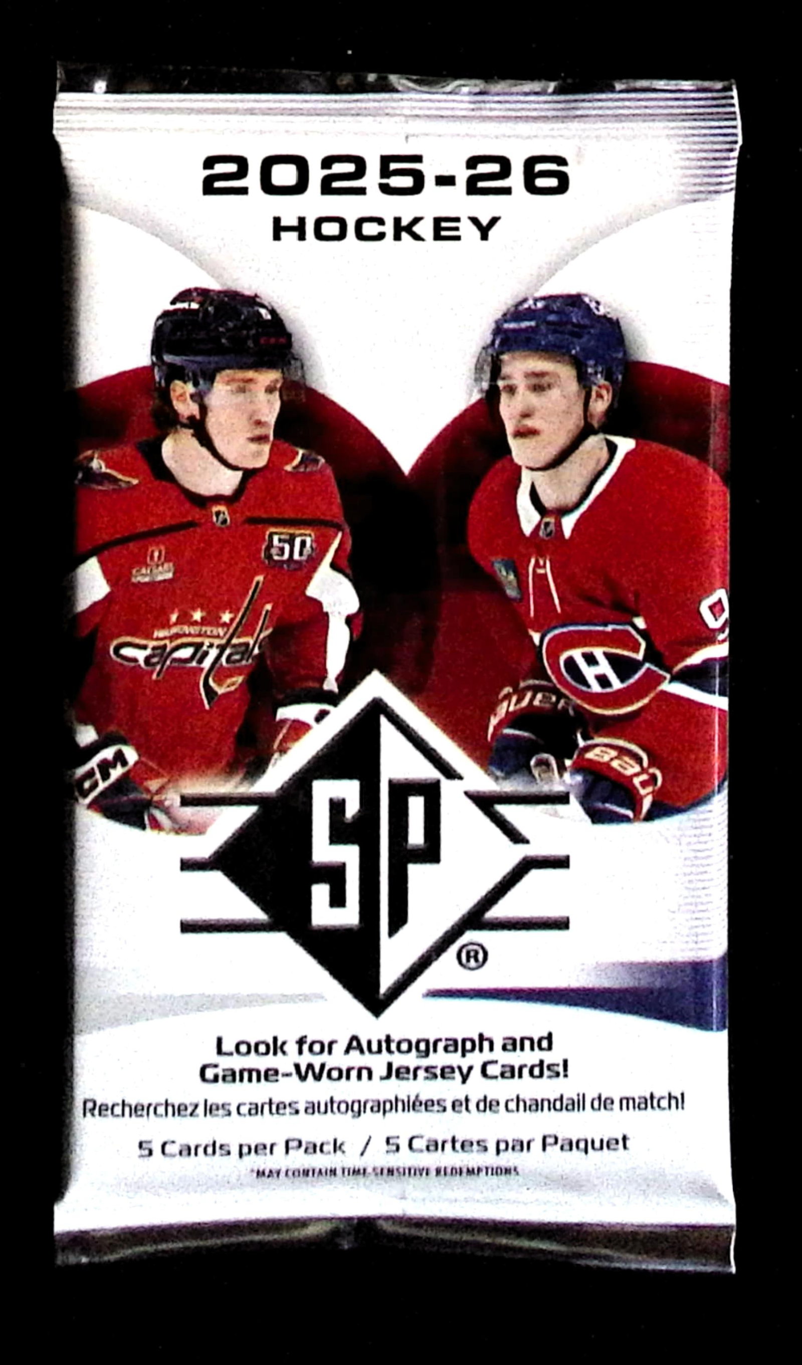 2025-26 Upper Deck SP Hockey BLASTER BOX PACK - NHL Sports Trading Card: Upper Deck Hockey NHL Trading & Sports Cards, Stanley Cup Winners & Hall of Fame Players, Connor McDavid, Alex Ovechkin, Sports Cards for Sale Near Me, Auction Lots for Sale on Line