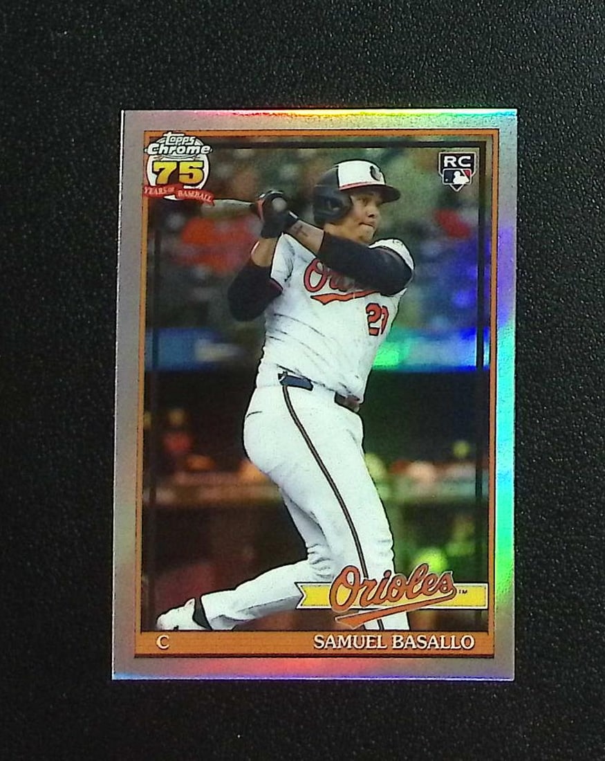 Samuel Basallo Rookie Card 2026 Topps Chrome #91CB-17 Baltimore Orioles: Topps, Bowman, & Fanatics Baseball MLB Trading & Sports Cards, Sports Cards for Sale Near Me, World Series & Hall of Fame Players Memorabilia, Refractors, X-Fractors, Numbered, SP, SSP, Valuable Aucti