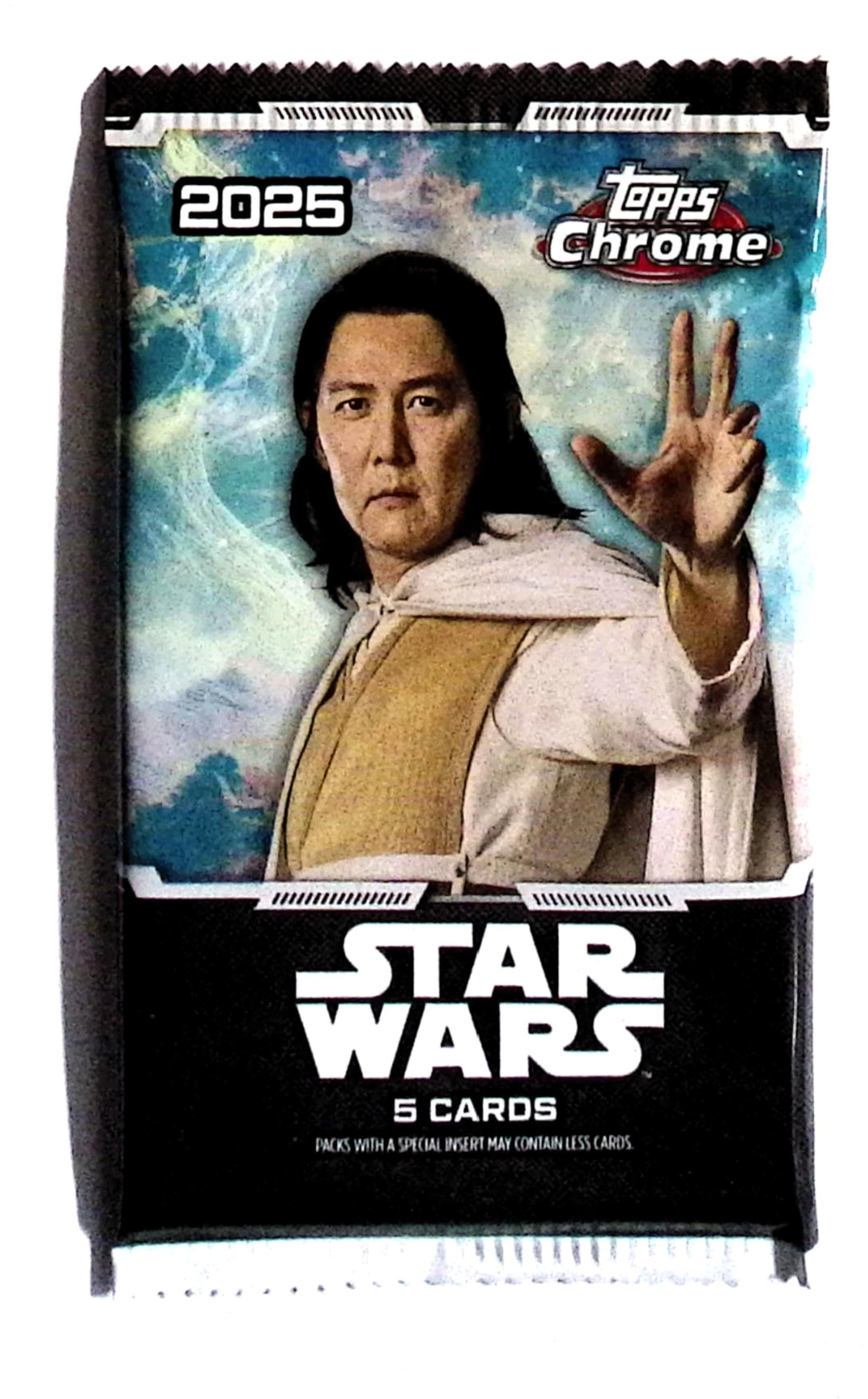 2025 Star Wars Topps Chrome Super Box Pack: Disney Topps Trading Cards of Movies & Television Shows, Refractors, Ray Waves, Numbered Rare Cards. Darth Vader, Luke Skywalker, Princess Leia, Mandalorian, Yoda, Grogu, Han Solo, Rebellion, Imperial