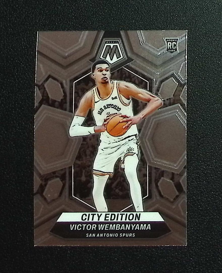 Victor Wembanyama Rookie Card 2023-24 Mosaic #282 San Antonio Spurs: Panini, Donruss Optic, Donruss Select, Prizm, Mosaic, Contenders, Revolution, Phoenix, NBA Hoops, Rookie NFL Sports Trading Cards, Silver, SP, SSP, Wave Prizms, Numbered Cards, Basketball sports Cards