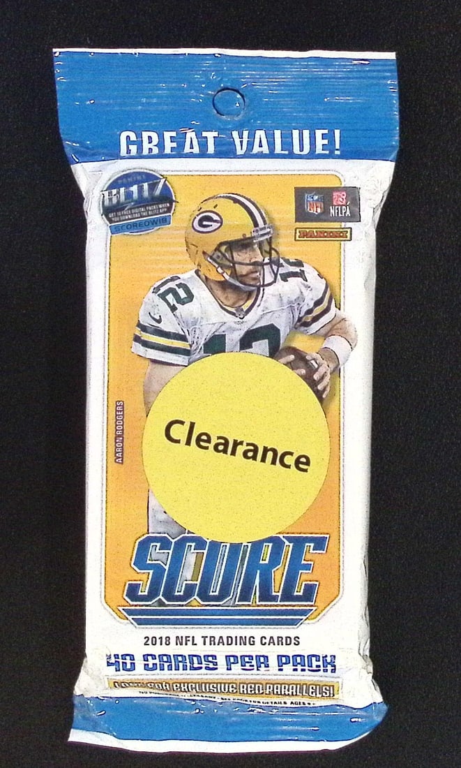 2018 Panini Score Football Value Fat Pack 40 Cards. Josh Allen, Lamar Jackson RCs??: Panini Football Trading Cards. Panini Score, Value Pack, Fat Pack. Josh Allen, Lamar Jackson Rookie Cards?