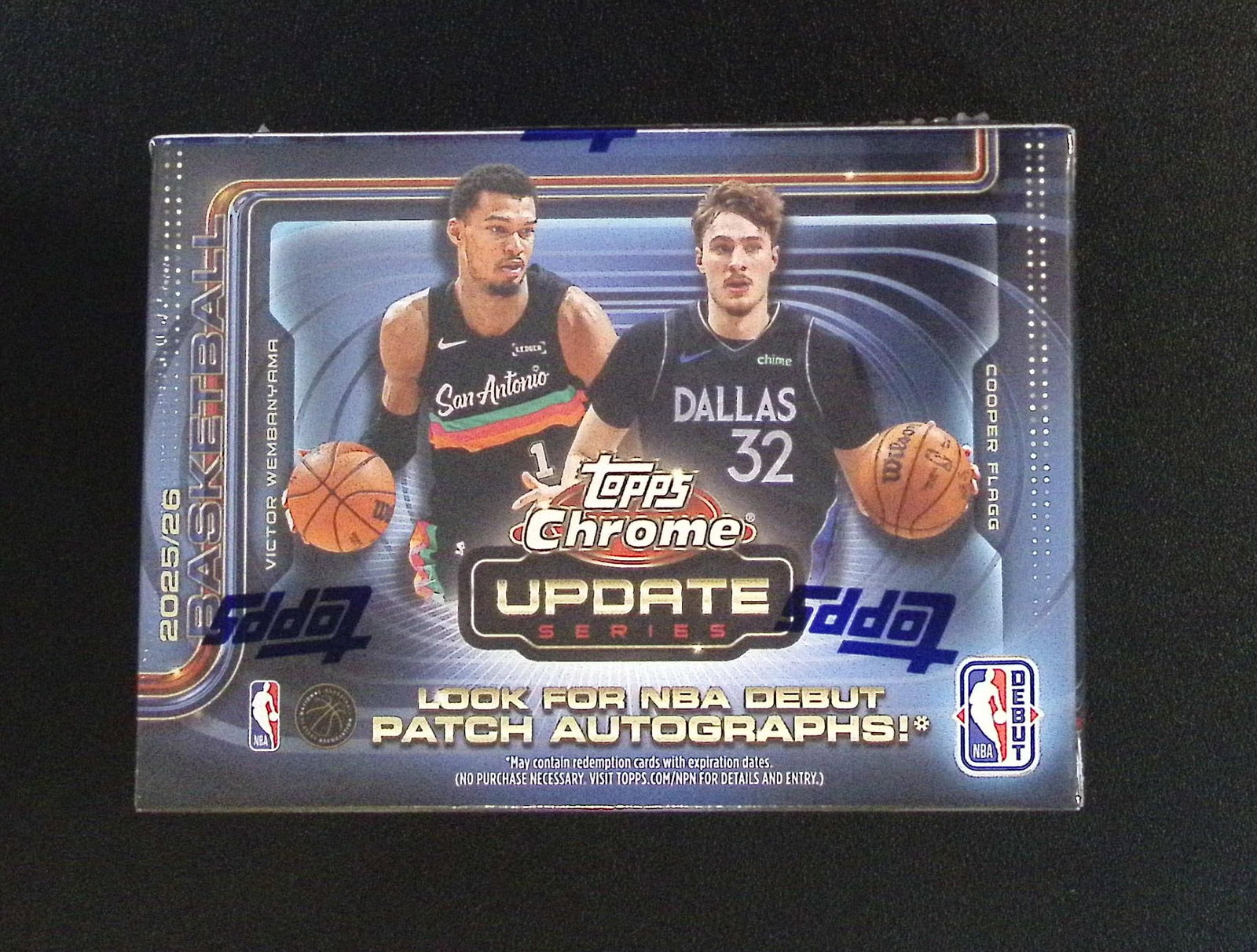 2025-26 Topps Chrome Update Basketball Blaster Box: Topps Basketball NBA Trading & Sports Cards, Rookie Cards in this set are Cooper Flagg, Dylan Harper, Ace Bailey, V J Edgecombe, Kon Knueppel , Autographs, Signatures, Green Topps Logo Refractor, Auct