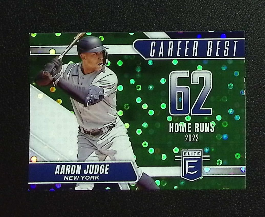 Aaron Judge Career Best Green Disco 2026 Donruss Elite #3 New York Yankees: Panini, Donruss, & Donruss Optic Baseball MLB Trading & Sports Cards, Sports Cards for Sale Near Me, Prizm, Mosaic, Select, SP, SSP, Auction Memorabilia Lots for Sale On Line, World Series & Hall of F