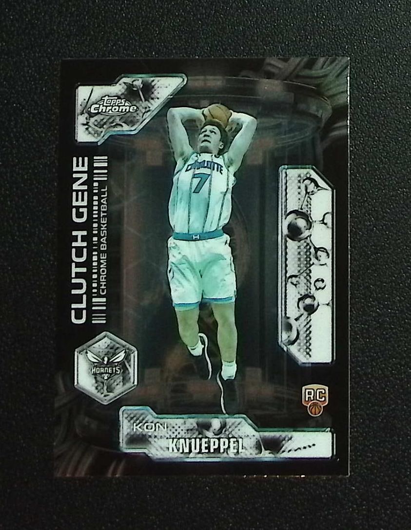Kon Knueppel Rookie Card Clutch Gene 2025-26 Topps Chrome Update #CG-14 Hornets: Topps & Bowman Basketball NBA Trading & Sports Cards, Sports Cards for Sale Near Me, Chrome, Refractor, SP, SSP, Valuable Auction Memorabilia Lots Sold On Line, NBA Championship & Hall of Fame Player 