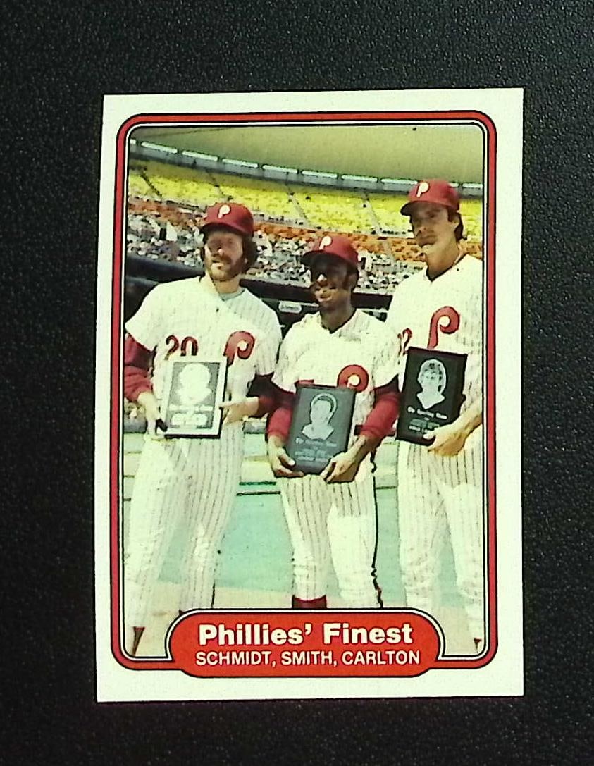 Phillies' Finest Schmidt/Smith/Carlton 1982 Fleer #641 (1 of 2)