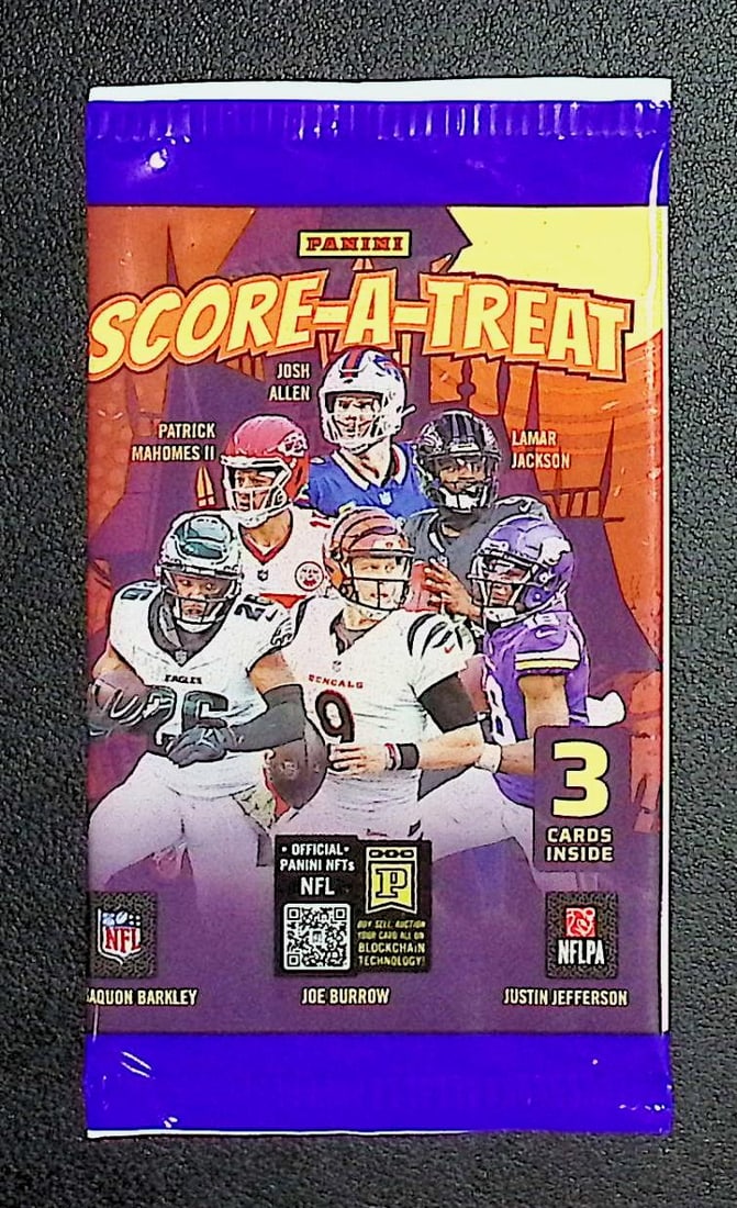 2025 Panini Score A Treat Football Cards Retail Pack, Sports Cards Cam Ward, Travis Hunter, Shedeur: Panini Football NFL Trading & Sports Card, Sports Cards for Sale Near Me, Rookie Cards in this Set are CJ Stroud, Bijan robinson, Bryce Young, Jordan Addison, Jaxson Smith-Njigba, Auction Memorabilia 
