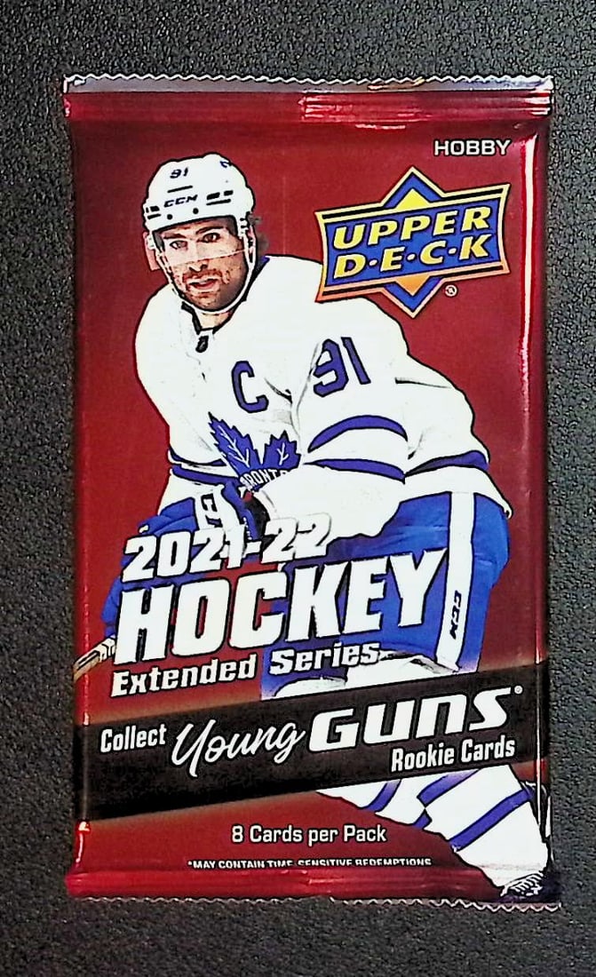 2021-22 Upper Deck Extended Series Hockey HOBBY BOX PACK - Young Guns Rookie Cards: Upper Deck Extended Series Hockey NHL Trading & Sports Cards, Rookie SP Cards, Stanley Cup & Hall of Fame Players, Connor McDavid, Alex Ovechkin, Sports Cards for Sale Near Me, Auction Memorabilia Lot