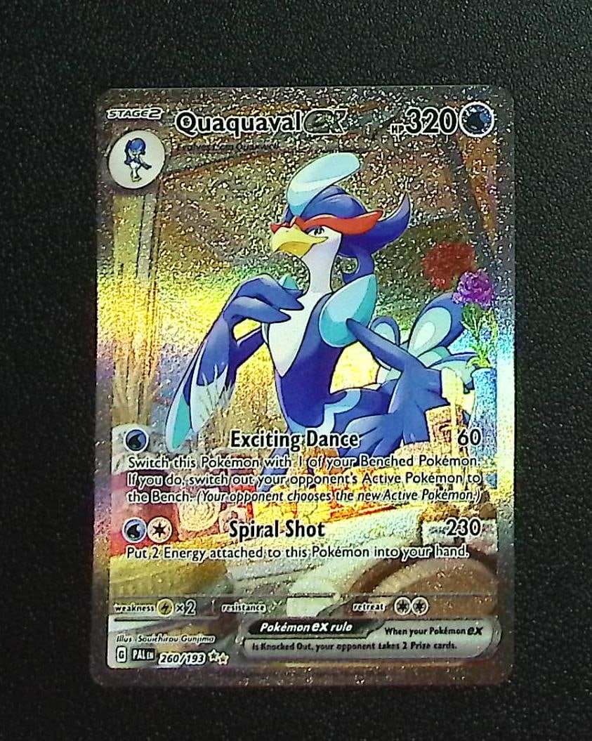 Pokemon Paldea Evolved Quaquaval Ex Special Illustration Rare #260: Pokemon Trading Card Game Cards, Charizard, Pikachu, Mewtwo, Reverse Holo, Holo Rare, Secret Rare Cards, Full Art Cards, Eevee, Ultra Rare Card, Illustration Rare, Special Illustration Rare SIR