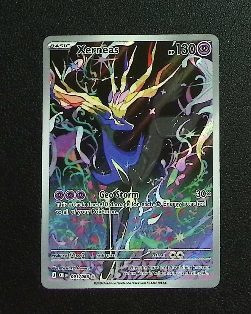 Pokemon Chaos Rising Xerneas Illustration Rare #91: Pokemon Trading Card Game Cards, Charizard, Pikachu, Mewtwo, Reverse Holo, Holo Rare, Secret Rare Cards, Full Art Cards, Eevee, Ultra Rare Card, Illustration Rare, Special Illustration Rare SIR