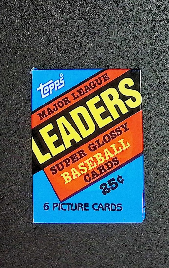 1986 Topps Major League Leaders Super Glossy Vintage Baseball Cards Retail Box Wax Pack Mini Cards (1 of 1)