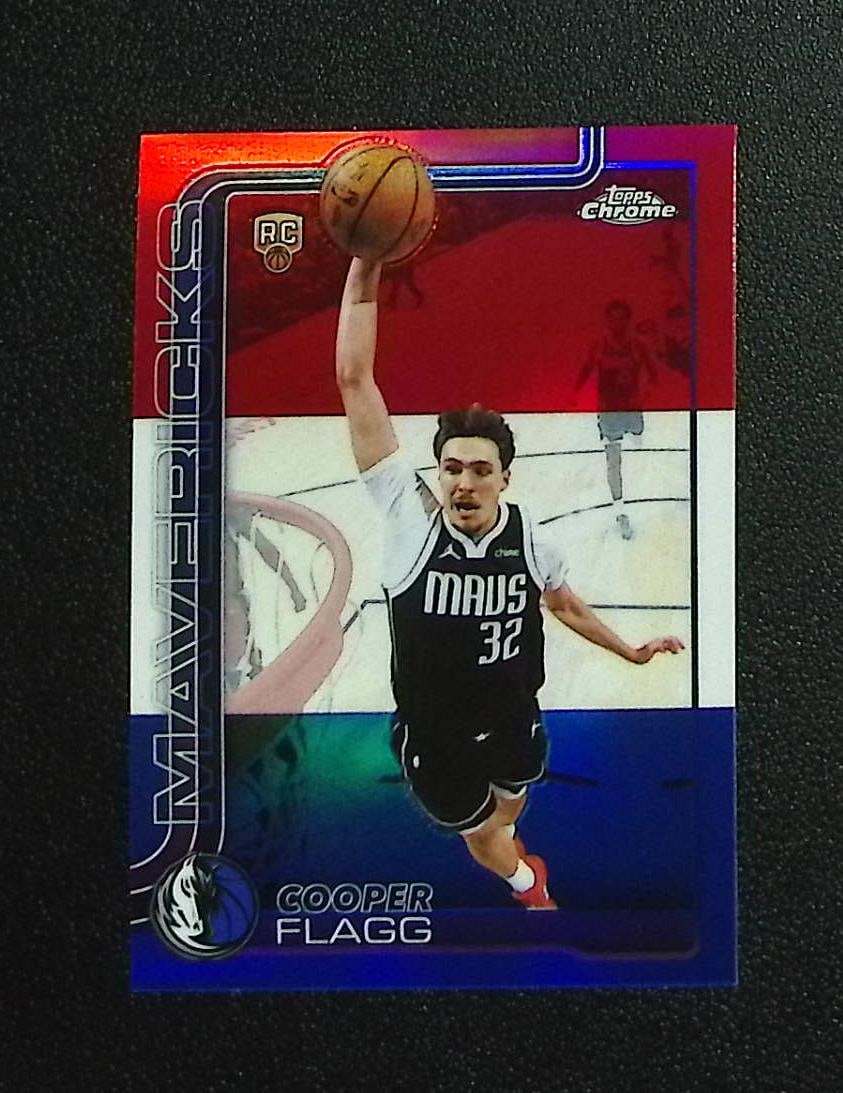 Cooper Flagg Rookie Card Red White Blue Refractor 2025-26 Topps Chrome Update #151: Topps & Bowman Basketball NBA Trading & Sports Cards, Sports Cards for Sale Near Me, Chrome, Refractor, SP, SSP, Valuable Auction Memorabilia Lots Sold On Line, NBA Championship & Hall of Fame Player 