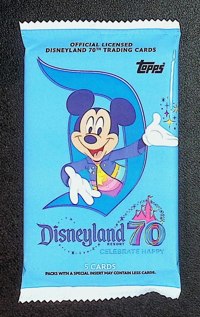 2025 Topps Disneyland Resort 70th Anniversary Blaster Box Pack: Disney Topps Trading Cards of Movies & Television Shows, Refractors, Ray Waves, Numbered Rare Cards. Darth Vader, Luke Skywalker, Princess Leia, Mandalorian, Yoda, Grogu, Han Solo, Rebellion, Imperial
