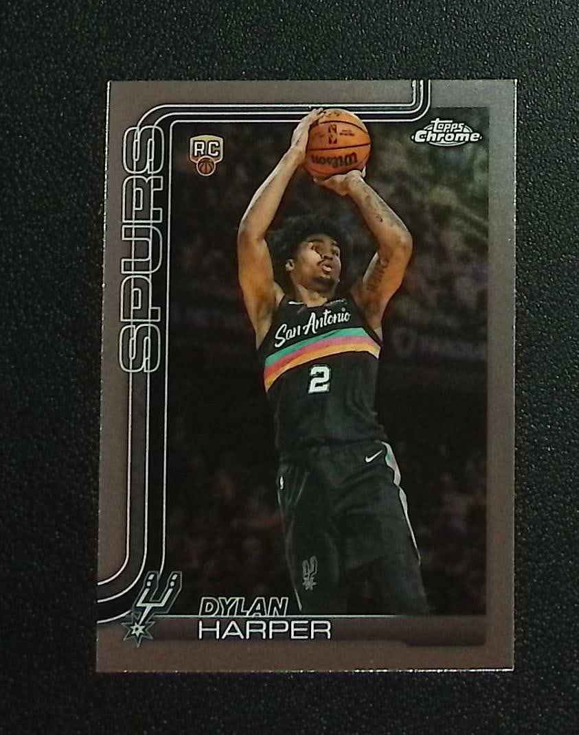 Dylan Harper Rookie Card 2025-26 Topps Chrome Update #152 San Antonio Spurs: Topps & Bowman Basketball NBA Trading & Sports Cards, Sports Cards for Sale Near Me, Chrome, Refractor, SP, SSP, Valuable Auction Memorabilia Lots Sold On Line, NBA Championship & Hall of Fame Player 