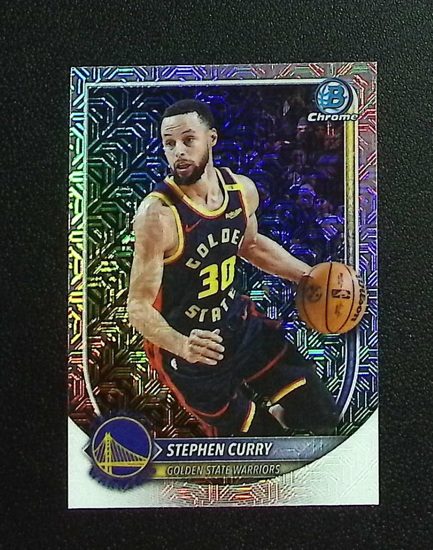 Stephen Curry Mojo Refractor 2025-26 Bowman Chrome #BCV-115 Warriors (1 of 2)