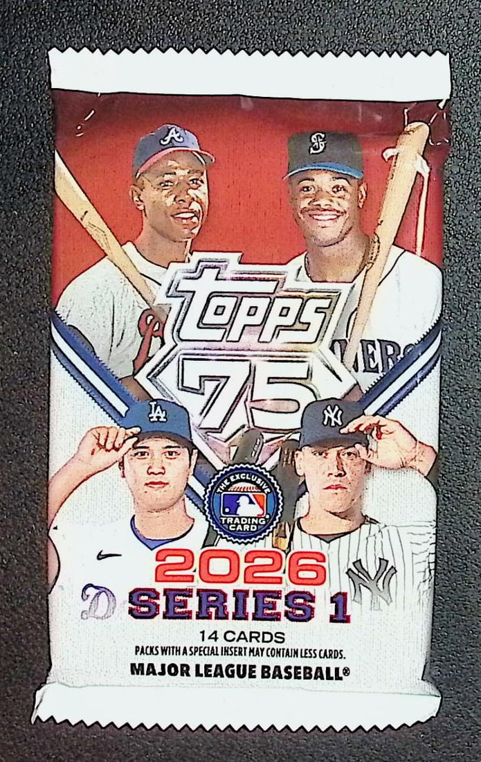 2026 Topps Series 1 Baseball 75th Anniversary MEGA BOX PACK (1 of 1)