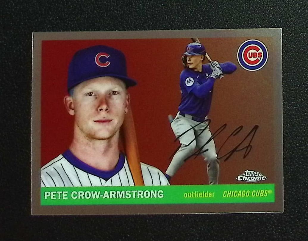 Pete Crow-Armstrong 2025 Topps Chrome Platinum #73 Chicago Cubs: Topps, Bowman, & Fanatics Baseball MLB Trading & Sports Cards, Sports Cards for Sale Near Me, World Series & Hall of Fame Players Memorabilia, Refractors, X-Fractors, Numbered, SP, SSP, Valuable Aucti