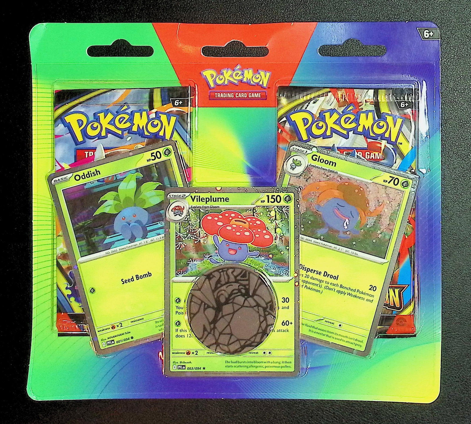 Pokemon Blister Booster Hanger 1 Pokemon Mega Evolutions & 1 Phantasmal Flames (1 of 1)