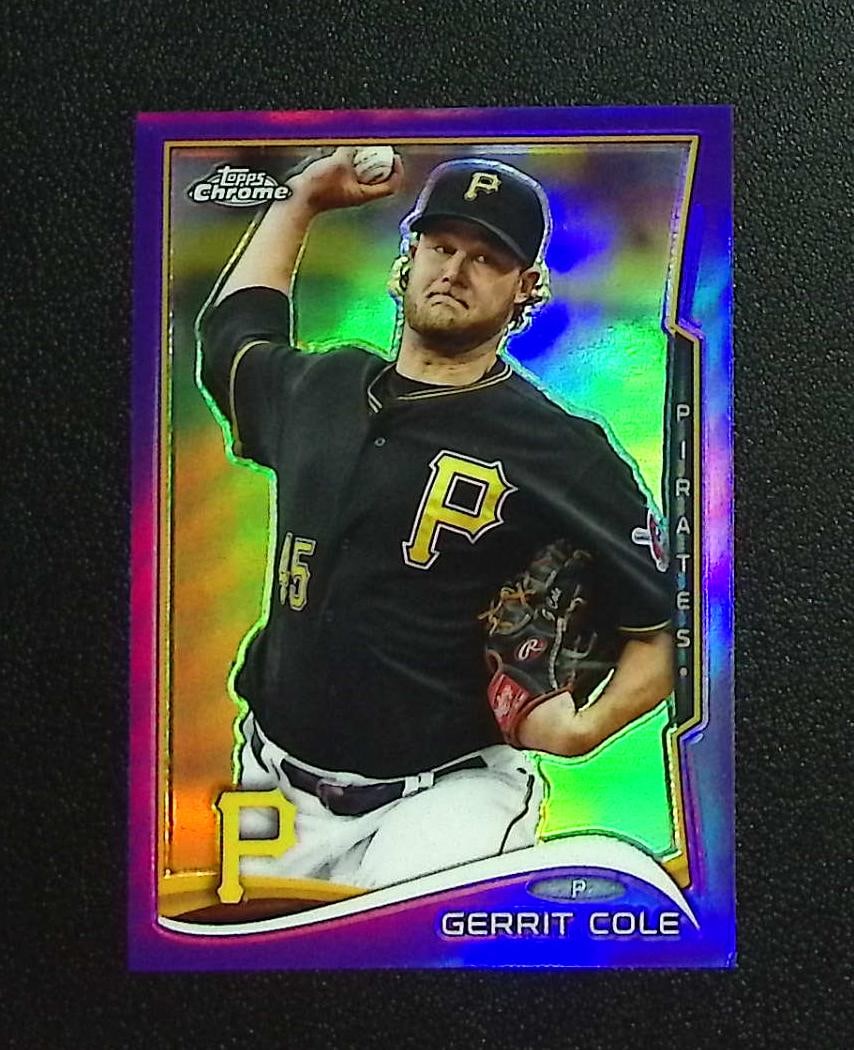 Gerrit Cole Purple Refractor 2014 Topps Chrome #46 Pirates, Yankees: Topps, Bowman, & Fanatics Baseball MLB Trading & Sports Cards, Sports Cards for Sale Near Me, World Series & Hall of Fame Players Memorabilia, Refractors, X-Fractors, Numbered, SP, SSP, Valuable Aucti