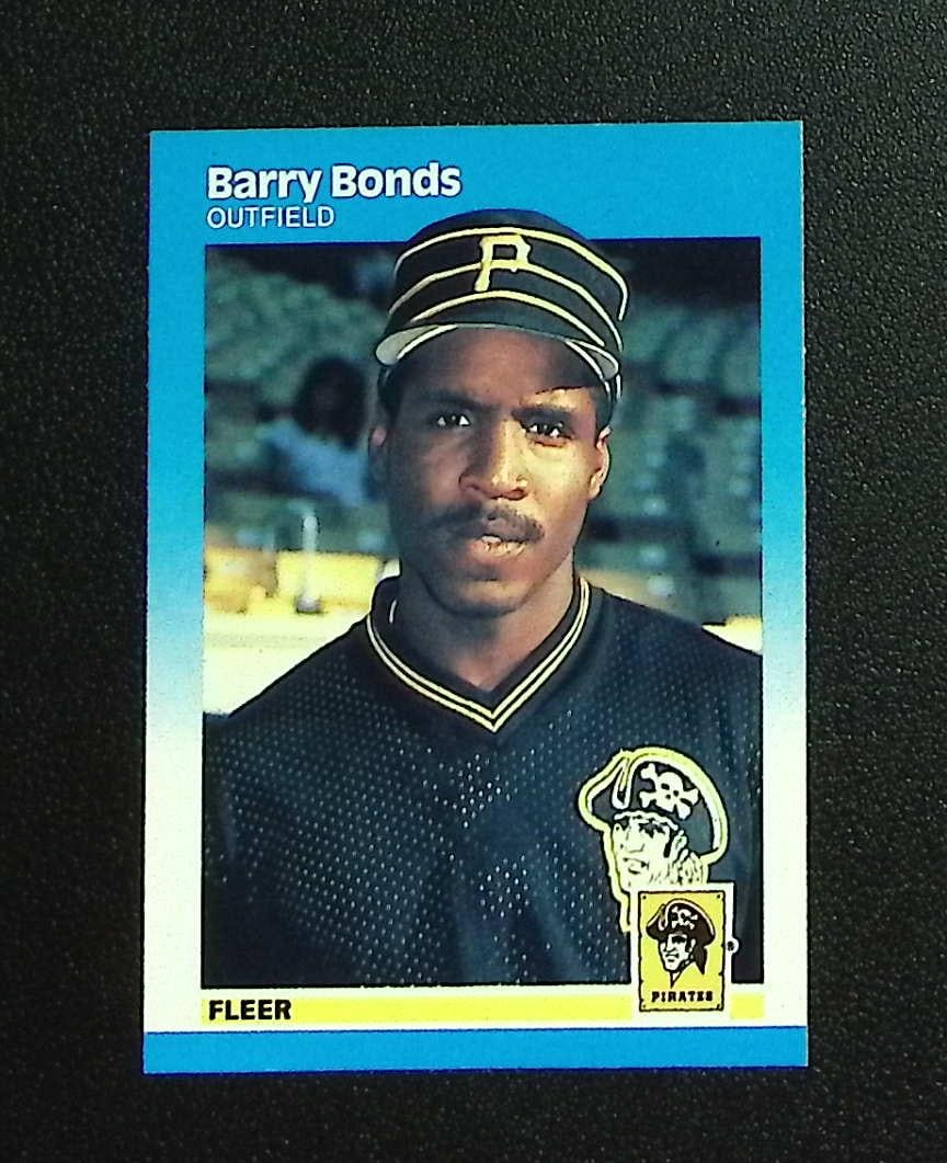 Barry Bonds Rookie Card 1987 Fleer #604 Pittsburgh Pirates: Fleer Vintage Baseball MLB Trading & Sports Cards, Old Sports Cards for Sale Near Me, Auction Memorabilia Lots for Sale On Line, World Series & Hall of Fame Players