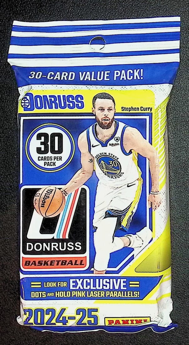 2024-25 Donruss Basketball Cards HANGER VALUE FAT PACK Sports Cards Victor Wembanyama Jayson Tatum: Donruss Basketball NBA Trading & Sports Cards, Jayson Tatum, Jalen Brunson, Shai Gilgeous-Alexander, Anthony Edwards, Steph Curry, Sports Cards for Sale Near Me, Champion and Hall of Fame Players, Auc