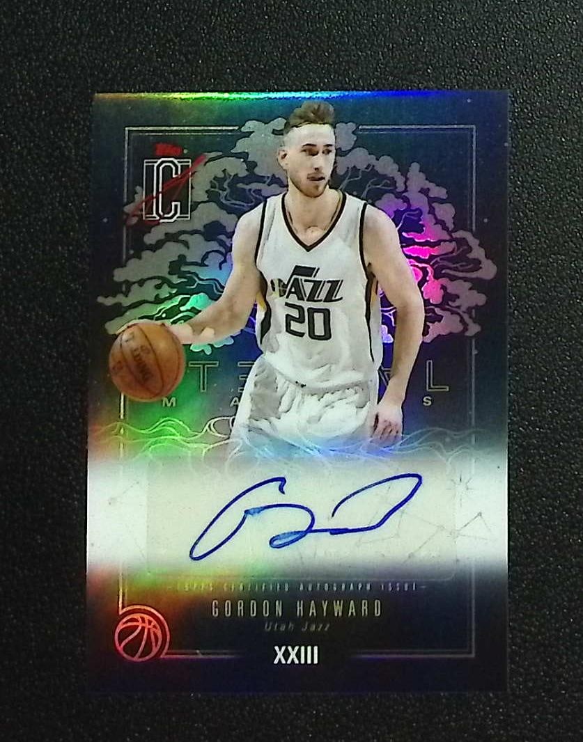 Gordon Hayward Eternal Marks Auto 2025-26 Topps Signatue Class #EM-GH: Topps & Bowman Basketball NBA Trading & Sports Cards, Sports Cards for Sale Near Me, Chrome, Refractor, SP, SSP, Valuable Auction Memorabilia Lots Sold On Line, NBA Championship & Hall of Fame Player 