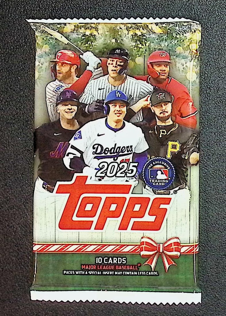 2025 Topps Baseball Holiday MEGA BOX PACK: Factory Sealed Topps Baseball MLB Trading & Sports Cards, Rookie Cards in this set are James Wood, Dylan Crews, Speckled, SP, SSP, Variations, Autographs, Chrome, Refractors, 1976 Topps, Sports Cards 