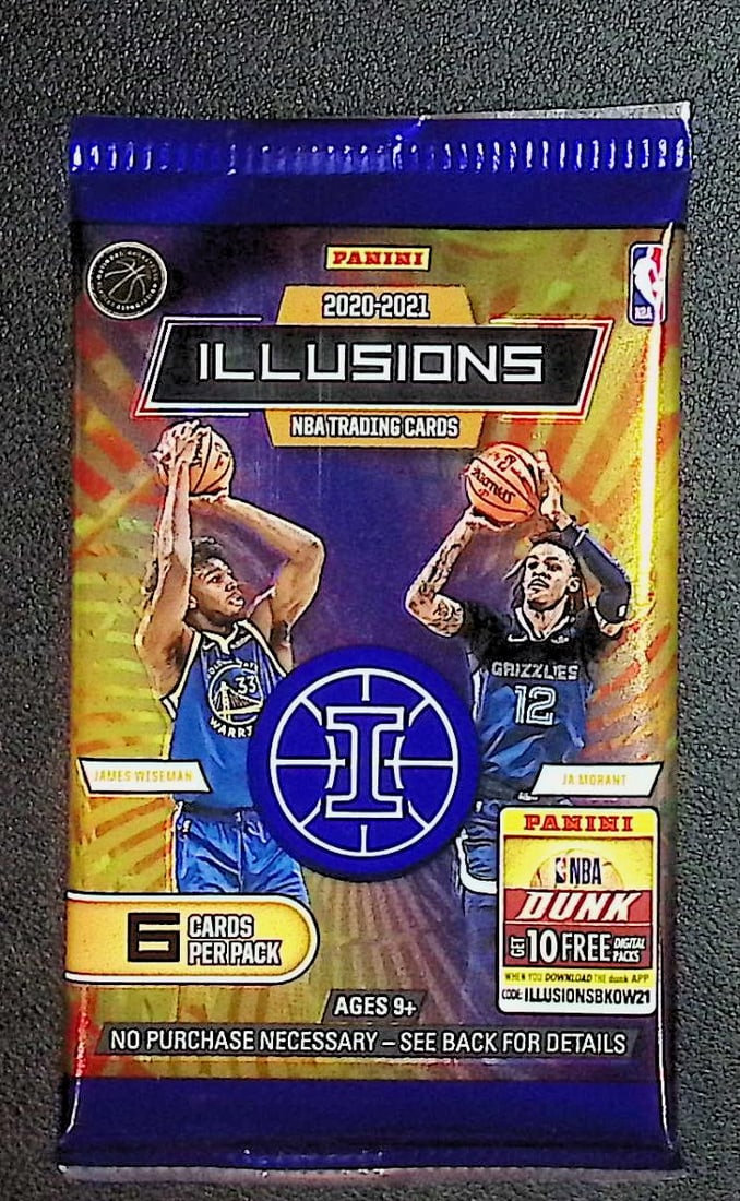 2020-21 Panini Illusions Basketball Blaster Box Pack Rookies: Lamelo Ball, Anthony Edwards, Tyrese: Rookies: Tyrese Haliburton, Tyrese Maxey, Lamelo Ball, Anthony Edwards, Onyeka Okongwu, Immanuel Quickley. Panini Illusions Basketball NBA Trading & Sports Cards, Sports Cards for Sale Near Me, Auctio