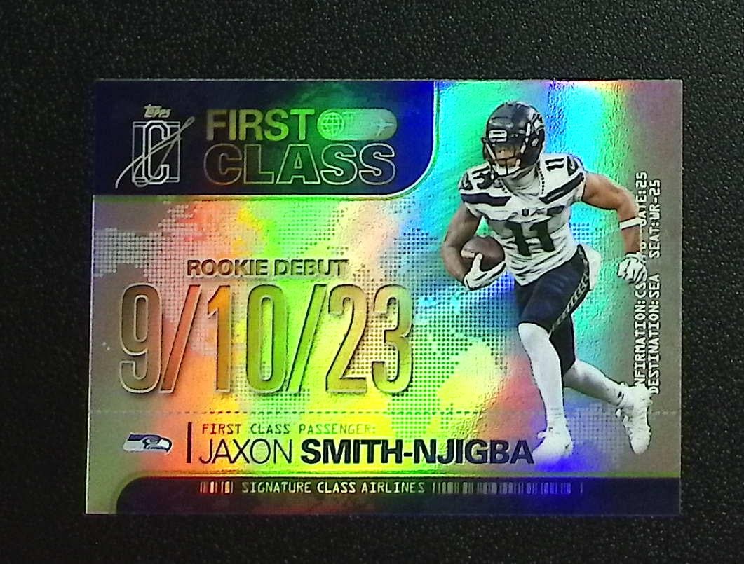 Jaxon Smith-Njigba First Class SSP 2025 Topps Signature Class #FC-14 Seahawks: Topps & Bowman Football NFL Trading Sports Cards, Sports Cards for Sale Near Me, Super Bowl & Hall of Fame Player Cards, Resurgence, Composite, SP, SSP, Valuable Auction Memorabilia Lots For Sale On L