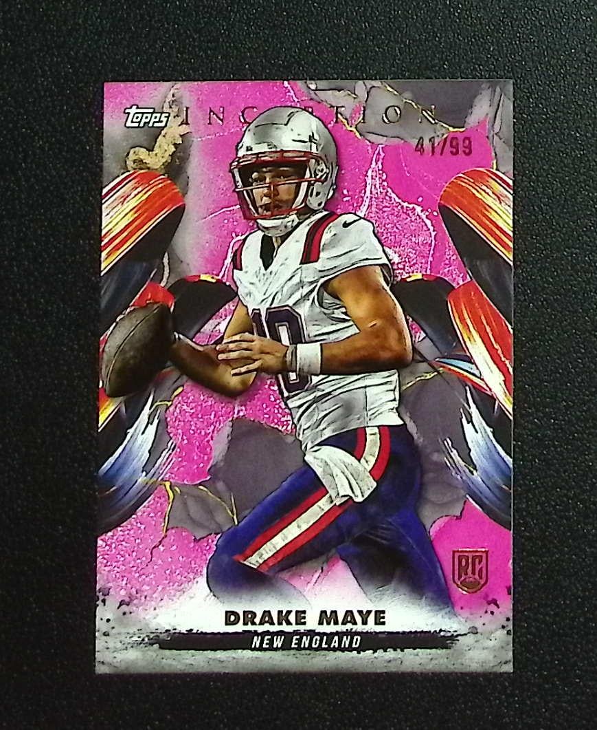 Drake Maye Rookie Card Red /75 2024 Topps Inception #158 New England Patriots: Topps & Bowman Football NFL Trading Sports Cards, Sports Cards for Sale Near Me, Super Bowl & Hall of Fame Player Cards, Resurgence, Composite, SP, SSP, Valuable Auction Memorabilia Lots For Sale On L
