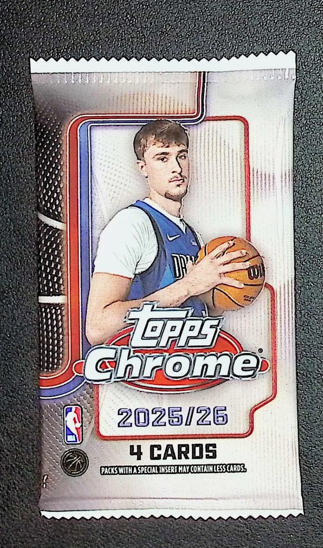 2025 Topps Chrome Basketball BLASTER BOX PACK - Cooper Flagg Rookie Card: Topps Chrome Basketball NBA Trading & Sports Cards, Victor Wembanyama, Brandon Miller, Amen Thompson, Scoot Henderson, Ausar Thompson, Autographs, Signatures, Green Topps Logo Refractor, Auction Lots 
