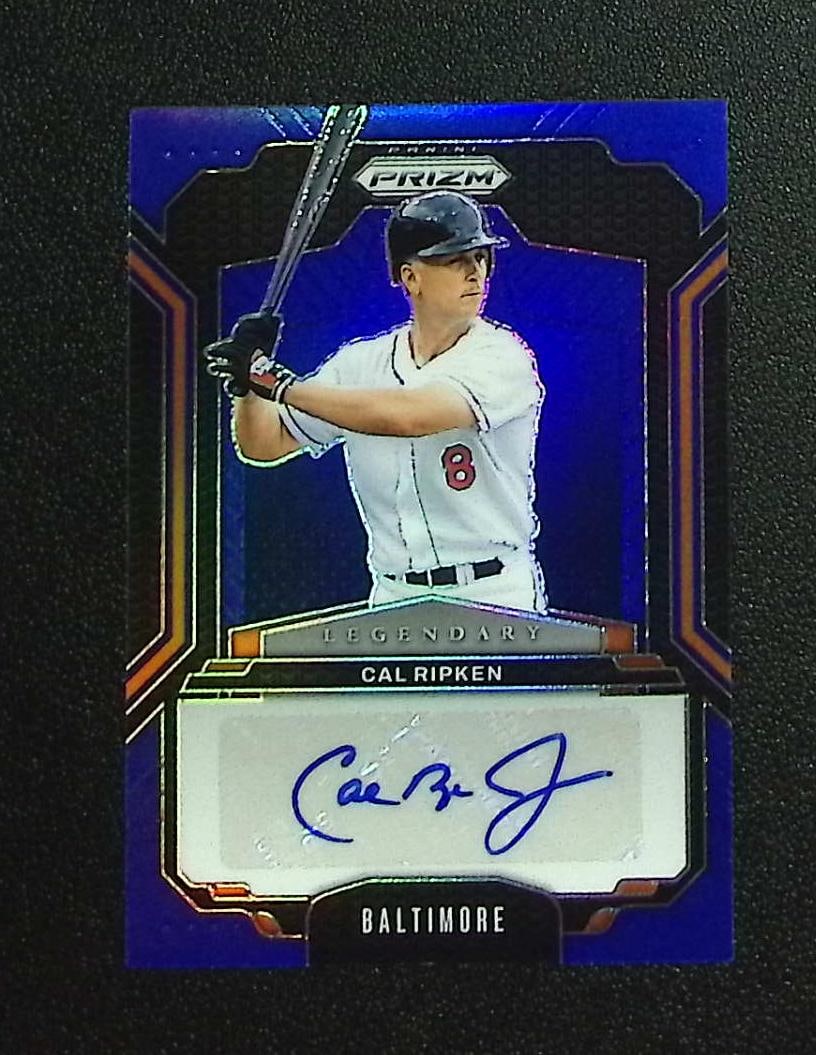 Cal Ripken Blue Prizm Auto /49 2025 Panini Prizm #LS-CP Baltimore Orioles: Panini, Donruss, & Donruss Optic Baseball MLB Trading & Sports Cards, Sports Cards for Sale Near Me, Prizm, Mosaic, Select, SP, SSP, Auction Memorabilia Lots for Sale On Line, World Series & Hall of F