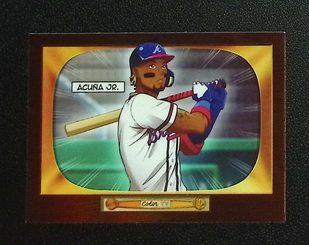 Ronald Acuna Jr. Anime SSP 2024 Bowman #BA-11 Atlanta Braves: Topps, Bowman, & Fanatics Baseball MLB Trading & Sports Cards, Sports Cards for Sale Near Me, World Series & Hall of Fame Players Memorabilia, Refractors, X-Fractors, Numbered, SP, SSP, Valuable Aucti