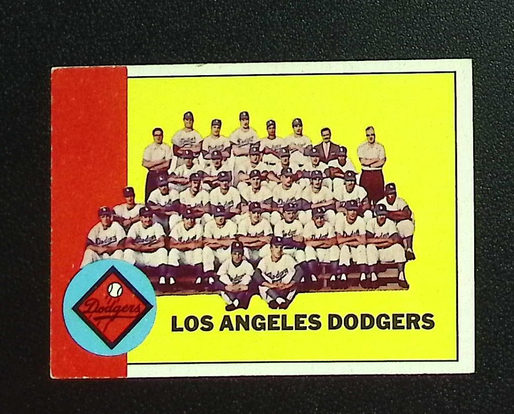 Los Angeles Dodgers 1963 Topps #337 Vintage Baseball Card: MLB Trading Cards, Baseball Cards, Topps Cards, Topps Baseball Cards, Topps Vintage Cards, Sports Cards for Sale Near Me, Vintage Sports Card, Vintage Baseball Cards, Old Baseball Cards, Old Sports Ca