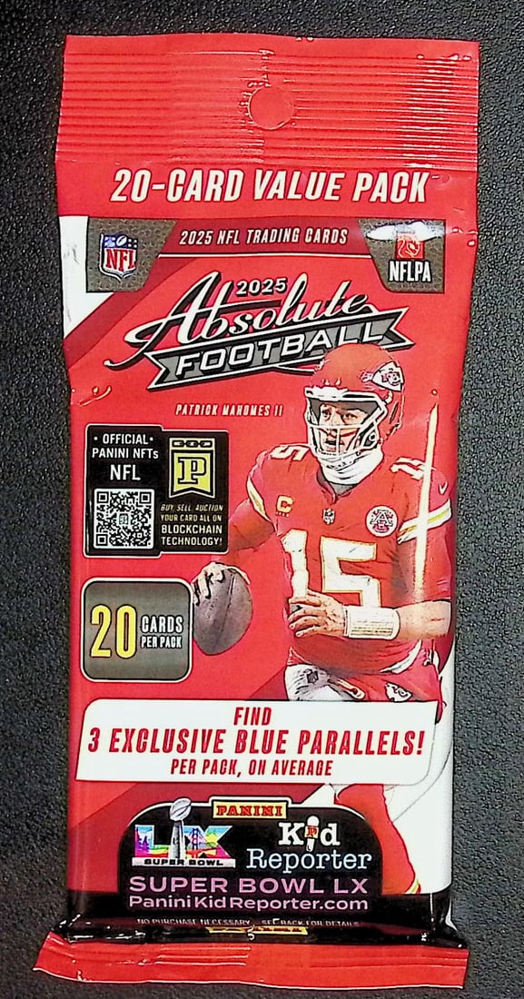 2025 Panini Absolute Football HANGER VALUE PACK- RC: Jaxson Dart, Emeka Egbuka: Panini Rookie Football NFL Trading & Sports Cards, Rookie Cards in This Set are Jaxson Dart, Cam Ward, Shedeur Sanders, Cam Skattebo, Travis Hunter, Football & Sports Cards for Sale Near Me, Silver, W
