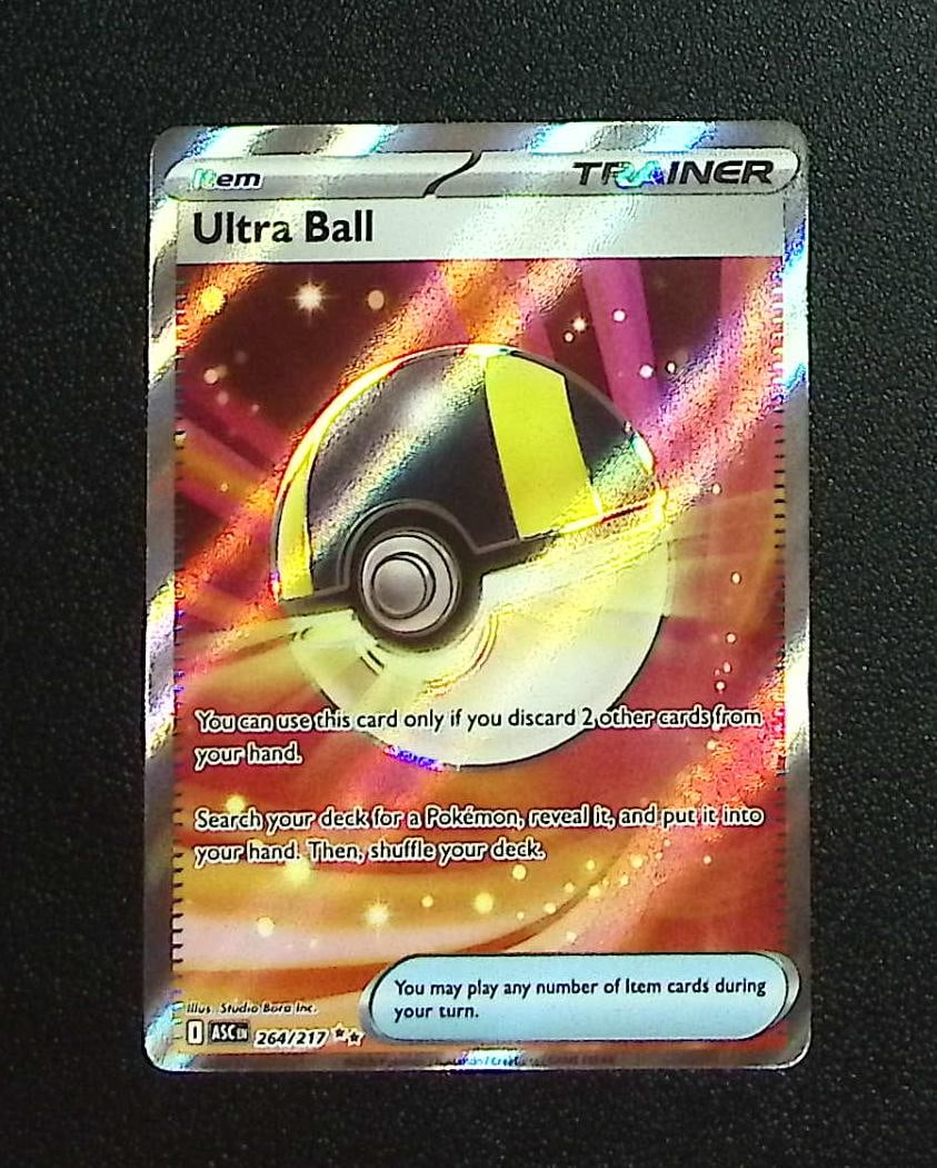 Pokemon Ascended Heroes Ultra Ball Ultra Rare #264: Pokemon Trading Card Game Cards, Charizard, Pikachu, Mewtwo, Reverse Holo, Holo Rare, Secret Rare Cards, Full Art Cards, Eevee, Ultra Rare Card, Illustration Rare, Special Illustration Rare SIR