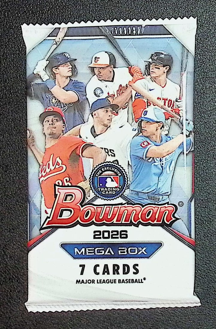 2026 Bowman Baseball Cards MEGA BOX PACK, Roman Anthony Rookie Card, Konnor Griffin Prospect: Set Rookies Include: Cooper Flagg, Kon Knuepple, V.J. Edgecombe, & Carter Bryant. Bowman Basketball NBA Trading & Sports Cards, Sports Cards for Sale Near Me, Champion and Hall of Fame Players, Auctio