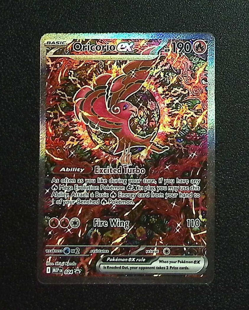 Pokemon Mega Evolution Promo Oricorio Ex #24: Pokemon Trading Card Game Cards, Charizard, Pikachu, Mewtwo, Reverse Holo, Holo Rare, Secret Rare Cards, Full Art Cards, Eevee, Ultra Rare Card, Illustration Rare, Special Illustration Rare SIR