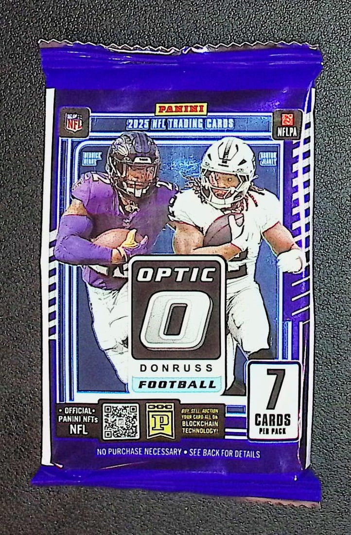 2025 Donruss Optic Football Card MEGA BOX PACK- Jaxson Dart, Tyler Shough Rookie Cards: Donruss Optic Football NFL Trading & Sports Cards, Rookies In this set are Jaxson Dart, Tyler Shough, Cam Skattebo, Emeka Egbuka, Cam Ward, Uptown SP, Rated Rookie, Downtown SSP Cards, Sports Cards fo