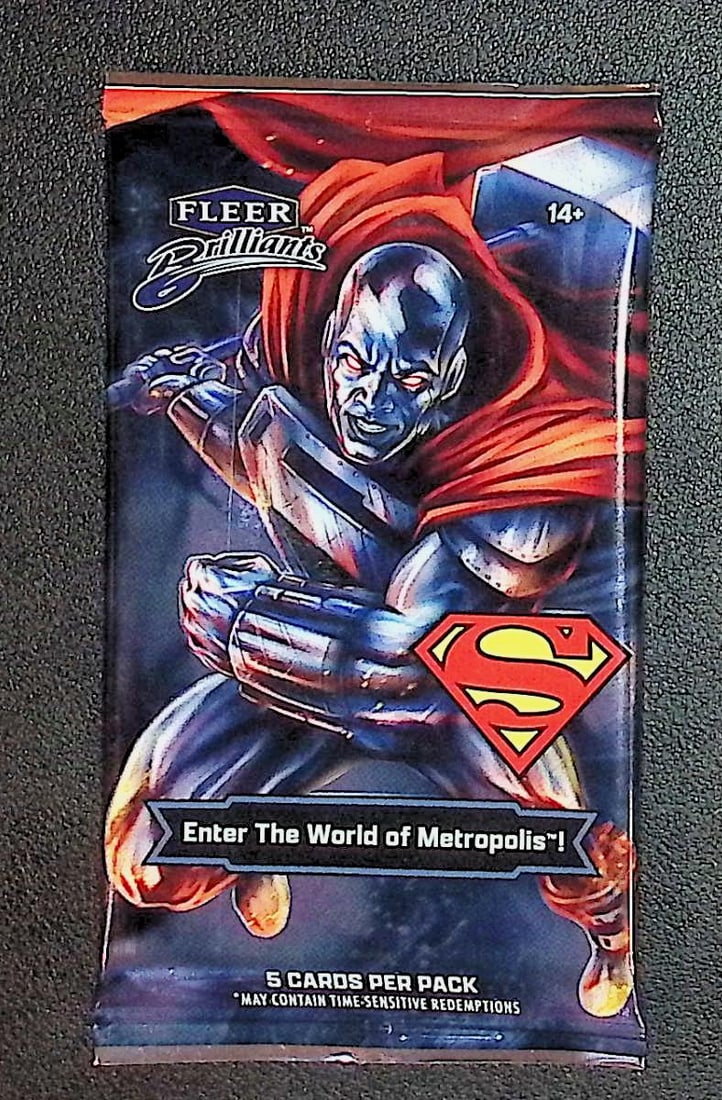 2025 Fleer Brilliants Superman Mega Box Pack: DC Trading Card Collectibles, Superhero Movies, Cartoon, Marvel Cards