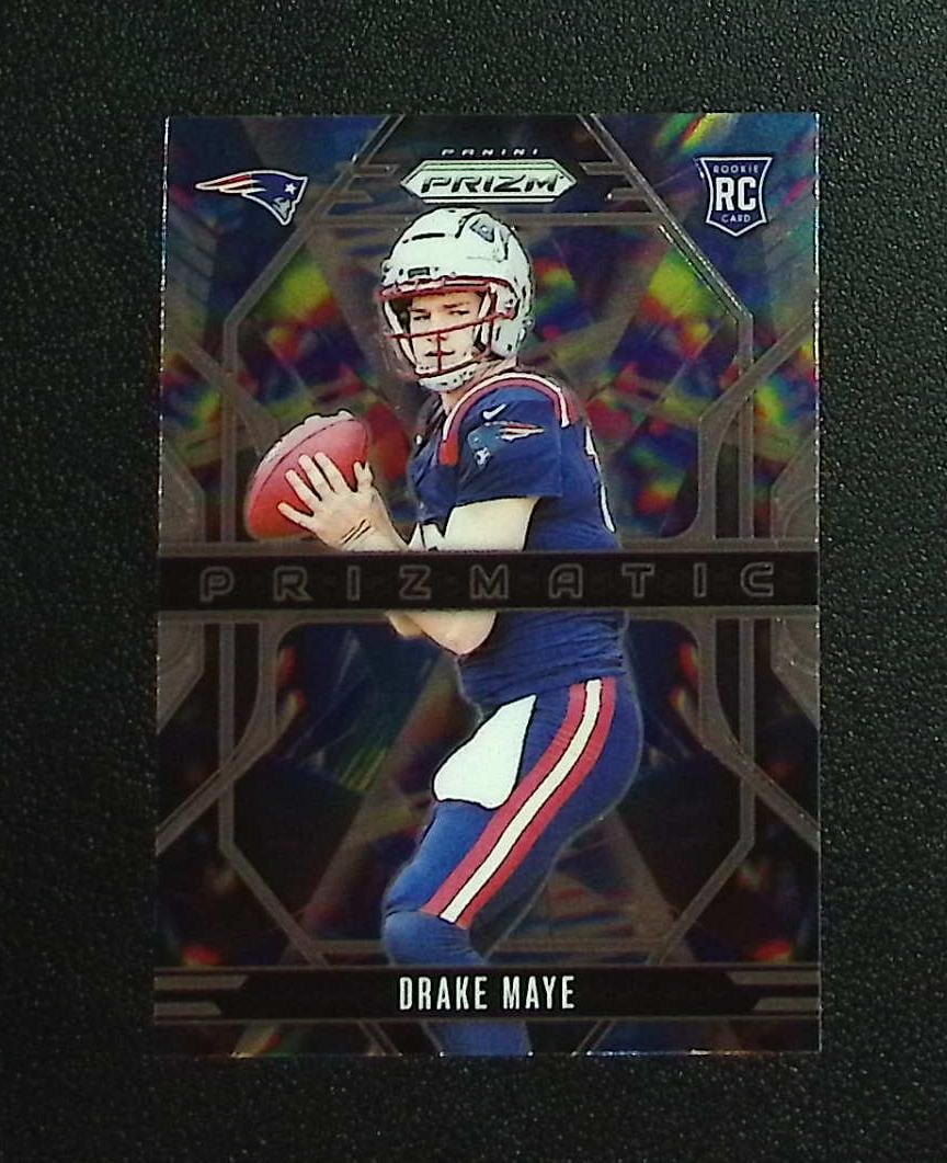 Drake Maye Rookie Card Prizmatic 2024 Panini Prizm #2 New England Patriots: Panini, Donruss Optic, & Donruss Select, Prizm, Mosaic, Contenders, Zenith, Phoenix, Illusions, Absolute, Rookie NFL Sports Trading Cards, SP, SSP, Cards, Football Cards for Sale Near Me, Superbowl & 