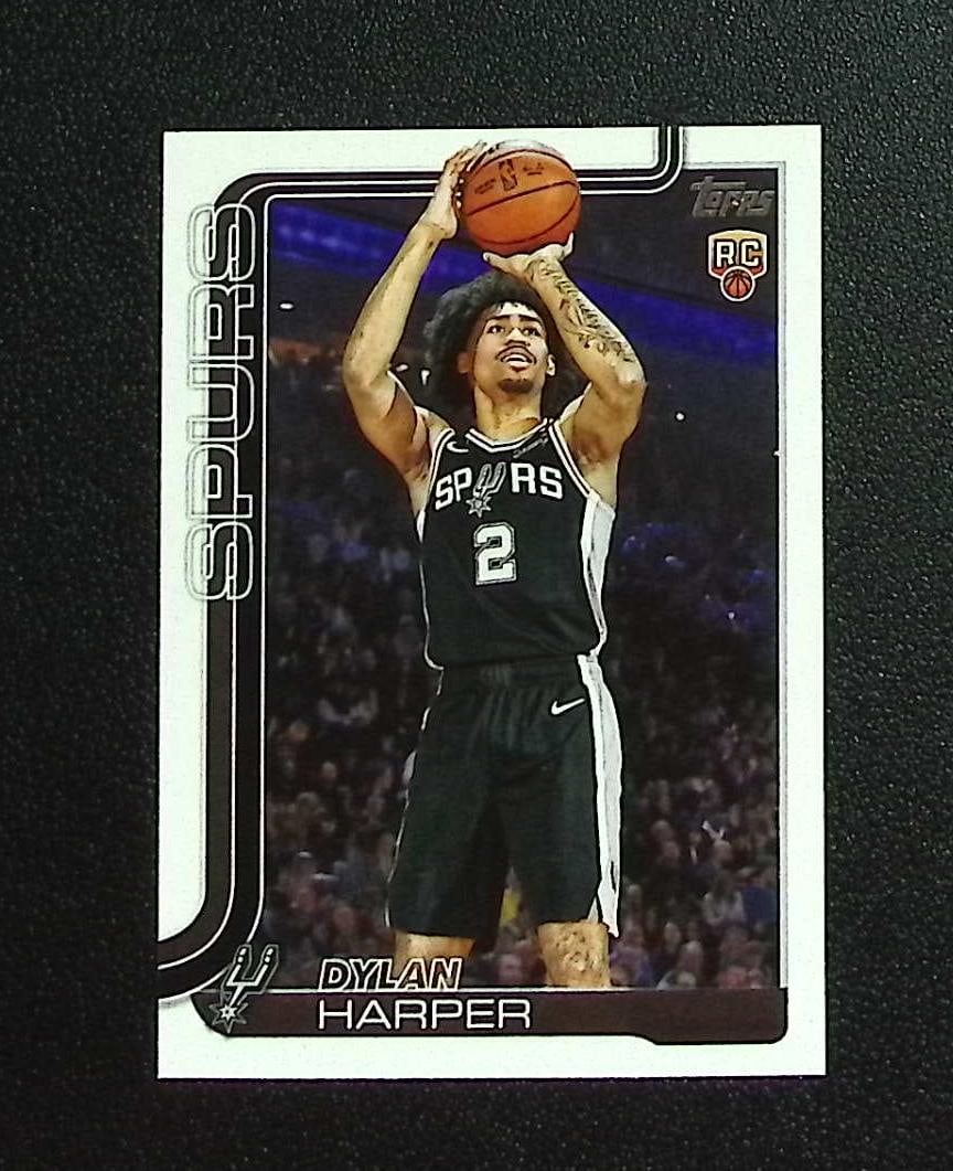Dylan Harper Rookie Card 2025-26 Topps #202 San Antonio Spurs: Topps & Bowman Basketball NBA Trading & Sports Cards, Sports Cards for Sale Near Me, Chrome, Refractor, SP, SSP, Valuable Auction Memorabilia Lots Sold On Line, NBA Championship & Hall of Fame Player 