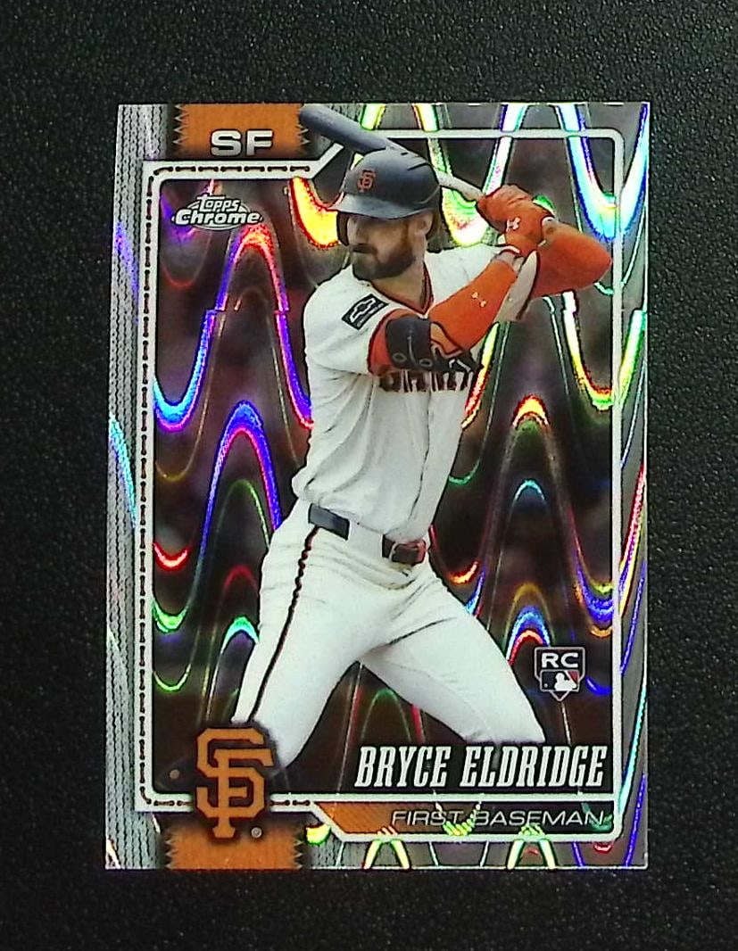 Bryce Eldridge Rookie Raywave Refractor 2026 Topps Chrome #254 San Francisco Giants: Topps, Bowman, & Fanatics Baseball MLB Trading & Sports Cards, Sports Cards for Sale Near Me, World Series & Hall of Fame Players Memorabilia, Refractors, X-Fractors, Numbered, SP, SSP, Valuable Aucti