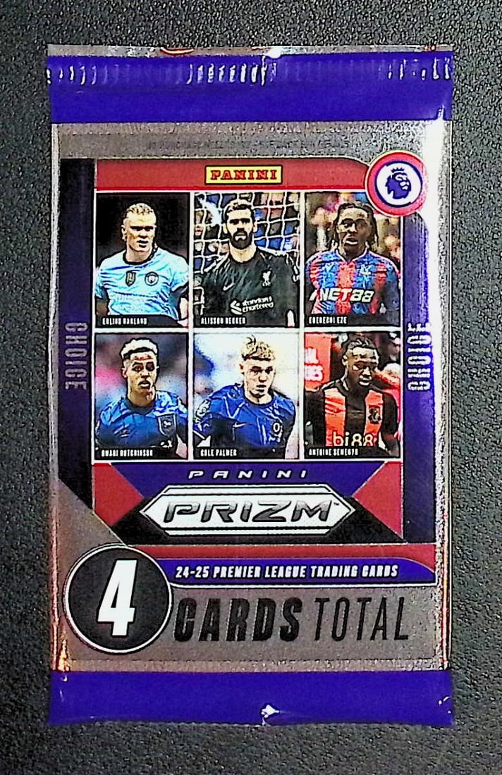 2024-25 Panini PRIZM Premier League Soccer Card Retail Box Pack: Panini Soccer Trading & Sports Cards, World Cup, Zebra, Sports Cards for Sale Near Me, SP, SSP, Numbered Cards, Auction Lots for Sale on Line