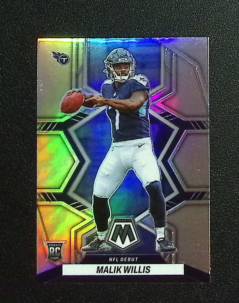 Malik Willis Rookie Card Silver Prizm 2022 Mosaic #272 Titans, Dolphins: Panini, Donruss Optic, & Donruss Select, Prizm, Mosaic, Contenders, Zenith, Phoenix, Illusions, Absolute, Rookie NFL Sports Trading Cards, SP, SSP, Cards, Football Cards for Sale Near Me, Superbowl & 