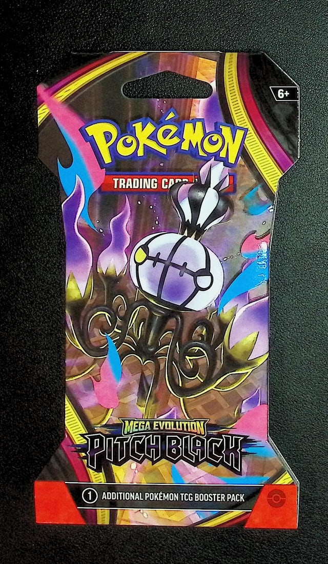 Pokemon Pitch Black Sleeved Booster Pack: Pokemon Trading Card Game Cards, Charizard, Pikachu, Mewto, EX, Referse Holo, Holo Rare Cards, Secret Rare Cards, Full Art Cards, Evee, 3 Stars Ultra Rare Cards, Double Rare, Illustration Rare, Specia