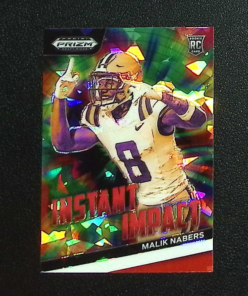 Malik Nabers Rookie Card Red Ice Instant Impact 2024 Prizm Draft Picks #II-MN LSU Tigers: Panini, Donruss Optic, & Donruss Select, Prizm, Mosaic, Contenders, Zenith, Phoenix, Illusions, Absolute, Rookie NFL Sports Trading Cards, SP, SSP, Cards, Football Cards for Sale Near Me, Superbowl & 