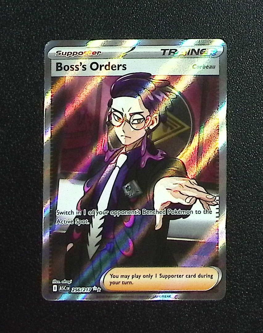 Pokemon Ascended Heroes Boss's Orders Ultra Rare #256: Pokemon Trading Card Game Cards, Charizard, Pikachu, Mewtwo, Reverse Holo, Holo Rare, Secret Rare Cards, Full Art Cards, Eevee, Ultra Rare Card, Illustration Rare, Special Illustration Rare SIR